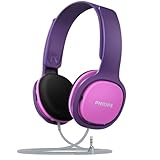 Philips SHK2000PK/00 Over Ear Kinder Kopfhörer, Farbige LED-Leuchten, 85dB...