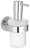 GROHE Essentials, Seifenspender für das Bad (mit Halter, verdeckte Befestigung,...