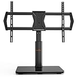 Perlegear TV Standfuss TV Ständer Schwenkbar für 37-65/70 Zoll Flach & Curved...