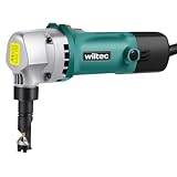 Wiltec Blechknabber 500 W mit Schnitttiefe bis 2,5 mm, Blechnibbler mit um 360°...
