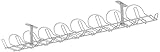 SIGNUM Kabelkanal waagerecht, silberfarben, 70 cm