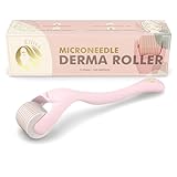 Elliya Rosa Derma Roller mit 0,25 mm Titan-Nadeln - Gesichtspflege- und...