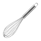 Fackelmann Schneebesen 26 cm, Ballonschneebesen aus Edelstahl, robuster...