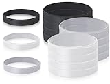 KAPSING 12 Stück Silikonarmband, 3 Farben silikon armbänder, Gummi Armband,...