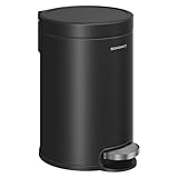 SONGMICS Kosmetikeimer, 3 Liter, Mülleimer Bad, mit Softclose-Deckel,...