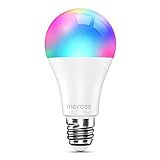 meross Smart LED Lampe, WLAN dimmbare Glühbirne intelligente Mehrfarbige Birne...