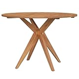 vidaXL Gartentisch, Balkontisch mit Kreuzgestell, Beistelltisch für Garten...