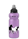 Fizzii Kinder- und Freizeittrinkflasche 500 ml, Motiv Pferd, Farbe flieder...