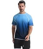 Danfiki UV Shirt Herren T-Shirts Rashguard Badeshirts Rash Vest Kurzärmeliges...