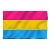 Youany Pan Pride Flagge, LGBTQ Pride Flags Garten Flagge, Pansexualität Flagge...