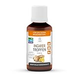 Lemon Pharma Ingwertropfen 50ml - Hochdosiert, 100% Bio und Vegan I Für Ingwer...