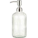 Plomkeest Glass Soap Dispenser 14 Unzen Klarglas Jar Soap Dispenser mit...