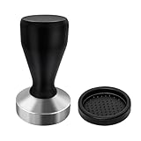 PHILORN 58mm Kaffee Tamper aus Edelstahl, Espresso-Stampfer mit Silikonkissen,...