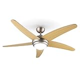 Klarstein Bolero - 2-in-1-Deckenventilator 134cm durchmessender Ventilator,...