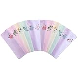 12 Stück Taschentücher Baumwolle Damen, Stoff Taschentücher Stickerei Vintage...
