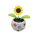 Wackelfigur Blume,Solarbetriebene Solar Tanzende Blume,Auto Armaturenbrett...