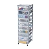 Iris Ohyama, Plastik-Aufbewahrungsturm, 10 Schubladen, 7L Schreibtisch,...