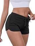 IECCP Sport Shorts Damen Sommer Kurze Hose Laufshorts Sweatshorts für Running...