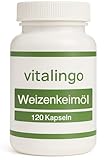 Weizenkeimöl 120 Kapseln - kaltgepresst, hochdosiert - enthält von Natur aus...