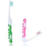 Reisezahnbürste Klappbar 2 Stück Reise-Zahnbürste, Tragbare Faltbare...