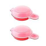 Eierkocher für die Mikrowelle, 2 Stück, Mikrowellen-Eierkocher, PP, einfach,...