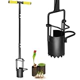 Colwelt Blumenzwiebel-Pflanzwerkzeug, langer Griff, gezackter Boden,...