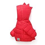 Generisch Winterjacke Mädchen Jungen Dino Kapuzenjacke mit Taschen Winter Warme...
