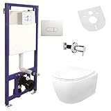 Hänge Wand Dusch WC Taharet/Bidet Funktion + KOMPLETTE SET Toilette...