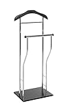 HAKU Möbel Herrendiener Chrom, schwarz, MDF, Metall - Maße: B 45 cm x H 110 cm...