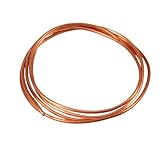 Jadeshay Kupferrohr, 2M Weiches Kupferrohr OD 4mm x ID 3mm Kupferrundrohr für...