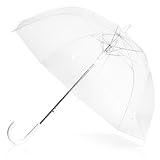 ADRIANO PORCARO - Regenschirm transparent für zwei, großer, transparenter...