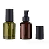 TUPSYBL 2 Stück 60 ml Glas-Reiseflaschen, auslaufsicher, flüssige...