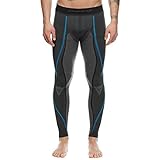 Dainese Herren Dry Pants Baselayer-Hose, Schwarz/Blau, L