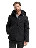 TOM TAILOR Herren 1047039 Winterjacke mit Abnehmbarer Kapuze, 29999-Black, M