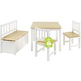 Bomi Kindersitzgruppe Anna mit integrierter Spielzeugkiste | Kinderzimmer-Set...