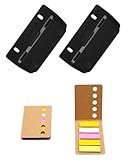 TPZORJX 2 Stück Taschenlocher mit 2 Stück Haftnotizen, Mini-Taschenlocher für...