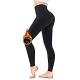 FuelMeFoot Thermo Leggings Damen Gefüttert Fleece High Waist Thermounterwäsche...