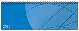 Tischkalender quer Professional Colourlux 2025 blau: 1 Woche 2 Seiten;...