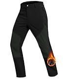 Djtnzdm Skihose Herren Wasserdicht Softshellhose Winddichte Thermohose Outdoor...