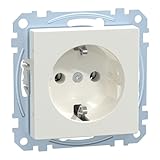 Schuko-Steckdose Merten, System M, polar weiß 1 Stück
