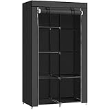 SONGMICS Kleiderschrank, Stoffschrank, 6 Ablagen, Verschiedene...