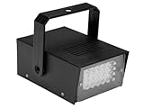 HQ-Power Leistungsstarker Mini-Stroboskop mit 24 weißen LEDs, kompakt und...