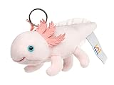 Uni-Toys - Axolotl mit Schlüsselanhänger - 15 cm (Länge) - Plüsch-Wassertier...