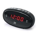 New One CR-100 Uhrenradio mit großem LED-Display | Dual Alarm,...