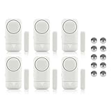 Shackcom 6pcs Fensteralarm Türalarm Selbstklebend Alarm Fenster 120dB mit...