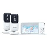 Dr.Care NeoView Babyphone mit 2 kameras, 3.5” Bildschirm, Video Baby Monitor,...