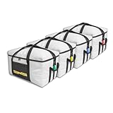 WIEL CRAFT® Dachboxtaschen – 4er Set für Dachbox | Tasche Auto Reise Camping...