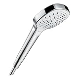 hansgrohe Croma Select E - Duschkopf, Handbrause mit 3 Strahlarten, Duschbrause...