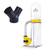 BAMATO Absauganlage AB-2530 | inkl. Y-Adapter | 230V Elektromotor| 1500W...