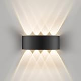 Oraymin LED Wandlampe für Innen und Außen 8W, IP65 Wandleuchte mit 8...